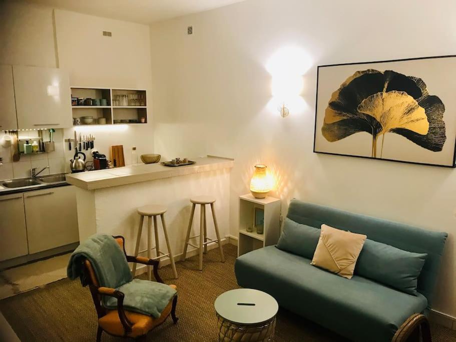 "Les Joncs" Cosy 2 pièces cour intimiste à 5 min des Halles ! Apartamento Sète Exterior foto